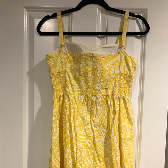 Lilly Pulitzer Christine Yellow Sundress Size 0 - Picture 2 of 5